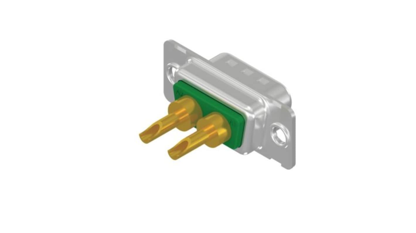 CONEC 302W2CPXX 2 Way Solder Mount D-sub Connector Plug
