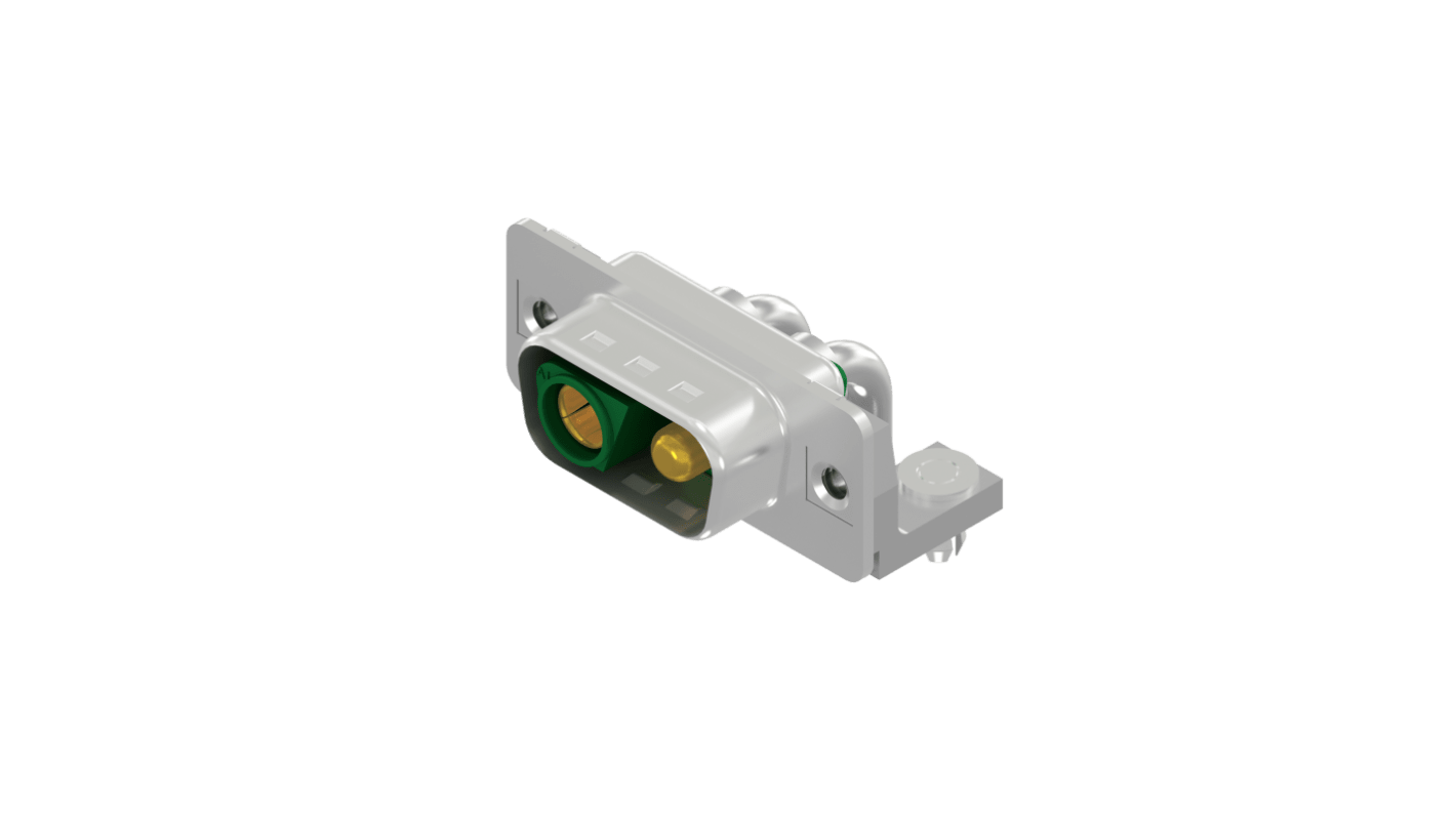 Conector D-sub Amphenol CONEC, Serie 302W2CPXX, En Ángulo, Montaje roscado, Hembra