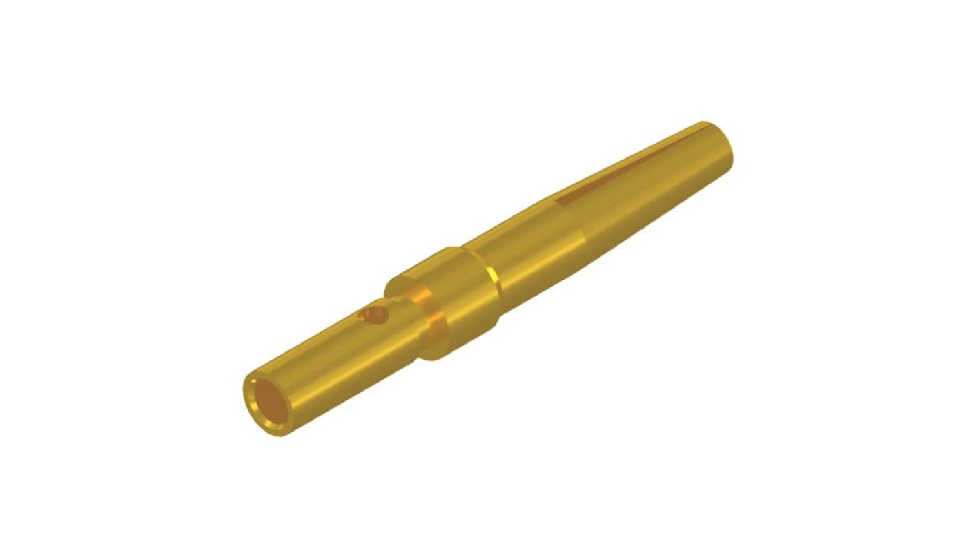 CONEC 162A18 Sub-D Steckverbinderkontakt, Buchse, Crimpanschluss, Kupferlegierung, Gold über Nickel, 24 → 20 AWG