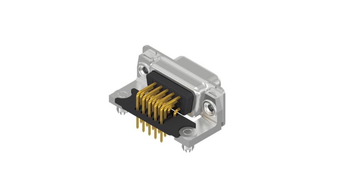 CONEC 164A181 15 Way Angled Threaded Mount D-sub Connector Socket