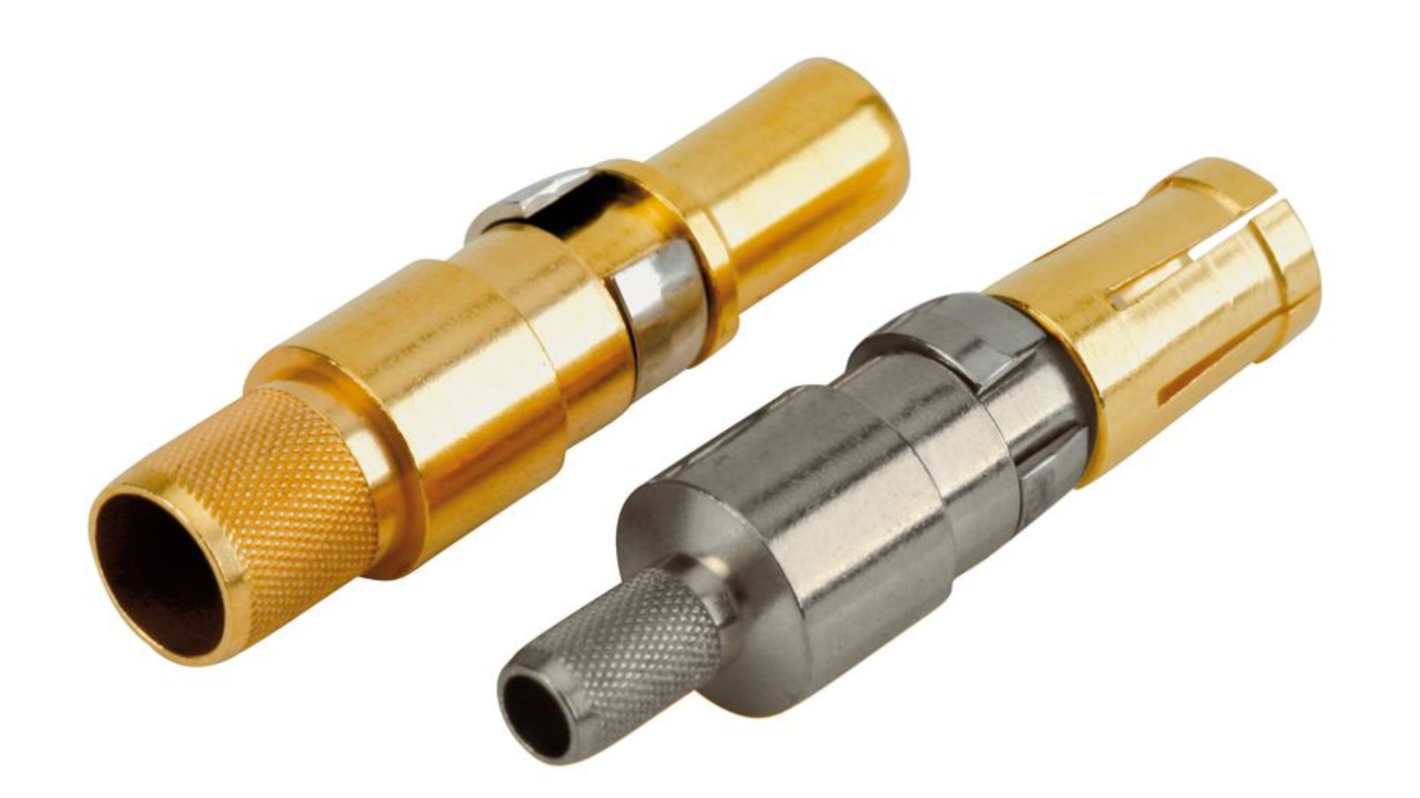 CONEC, 131J21 Series, size 26AWG Male Crimp D-sub Connector Contact, Gold over Nickel Plug