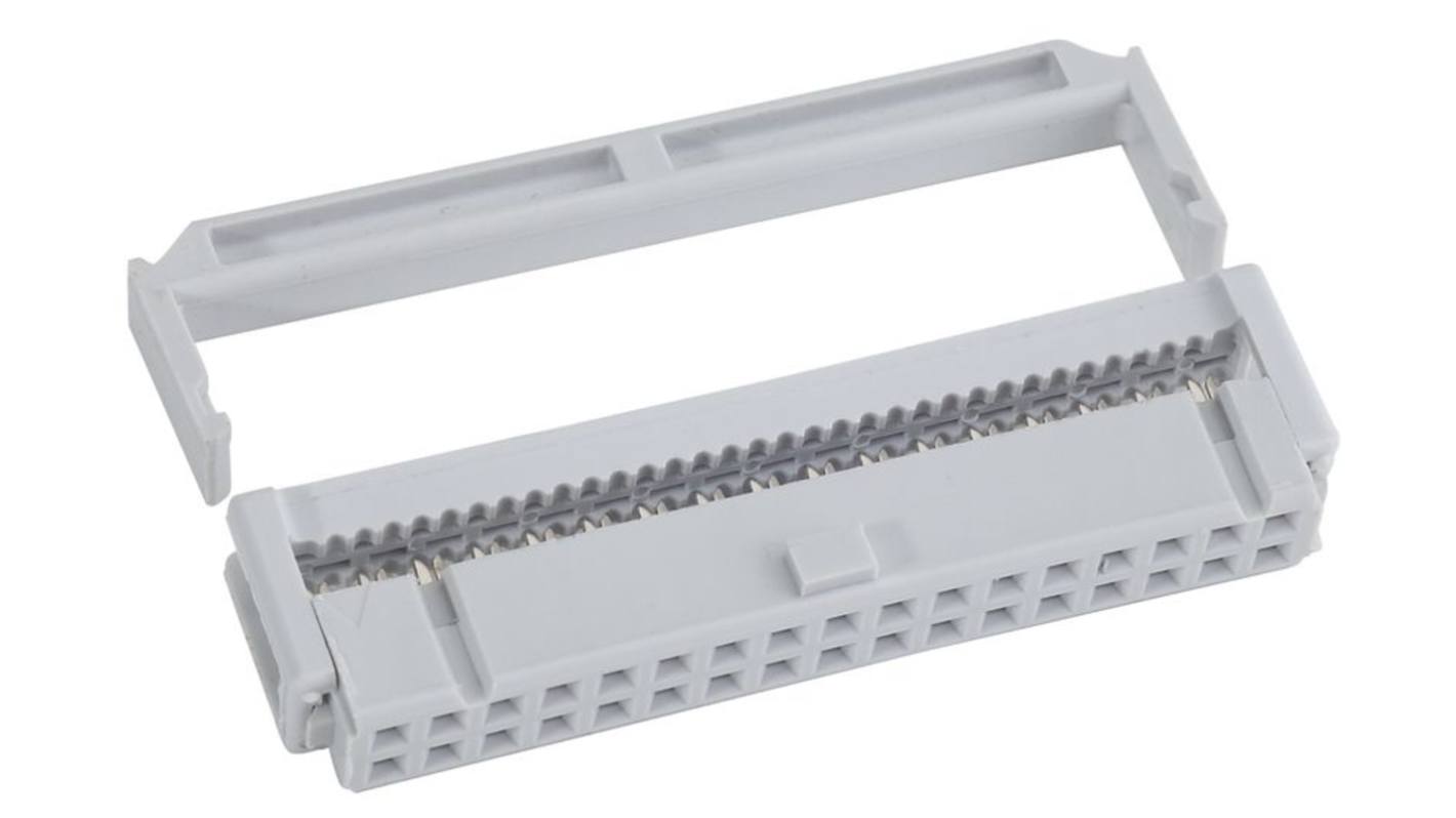 CONEC IDC连接器, 母座, 16p, 2.54mm间距, 7排, 标准安装