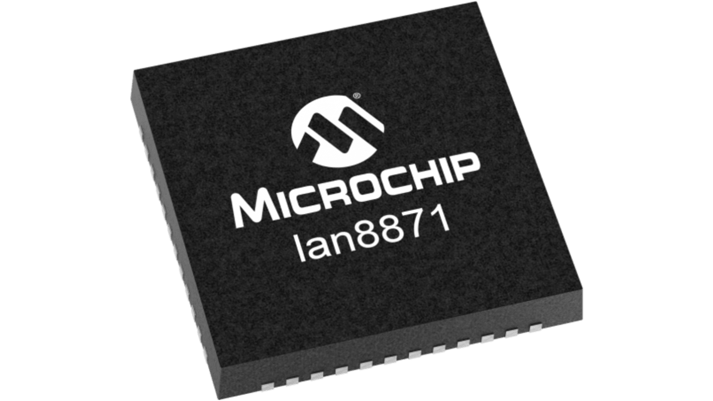 Microchip LAN8872-I/PUA, Ethernet Transceiver, 1000Mbps SGMII, 48-Pin VQFN
