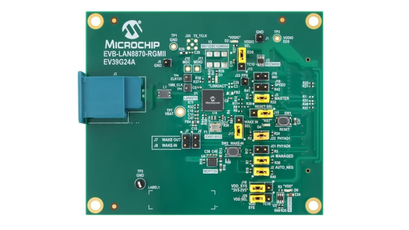 Microchip Plug In Card Ethernet Evaluation Kit for LAN8870 EV39G24A