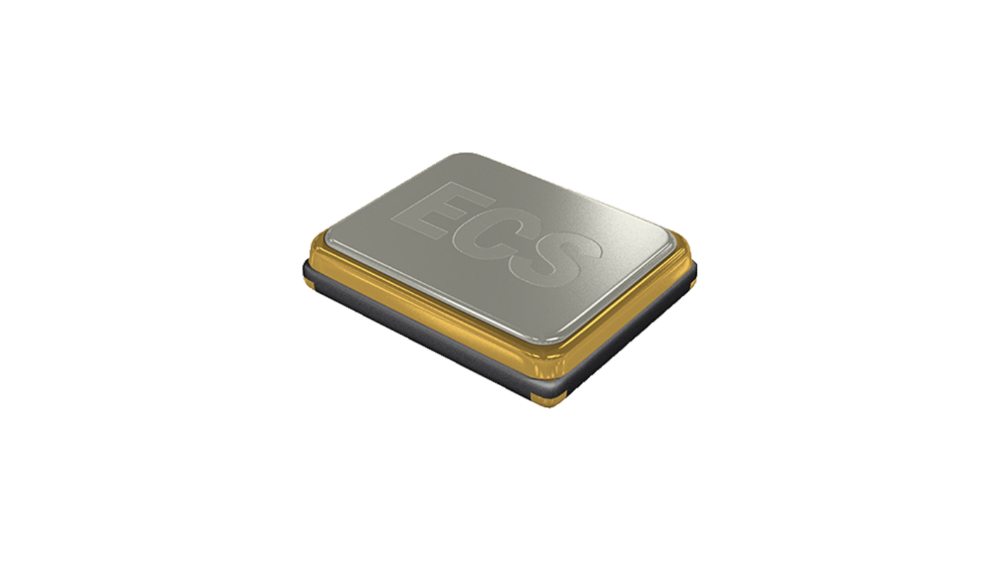 ECS Inc International, 25MHz Crystal Oscillator Crystal Oscillator, ±25ppm CMOS SMD ECS-2016MV-250-CN-TR