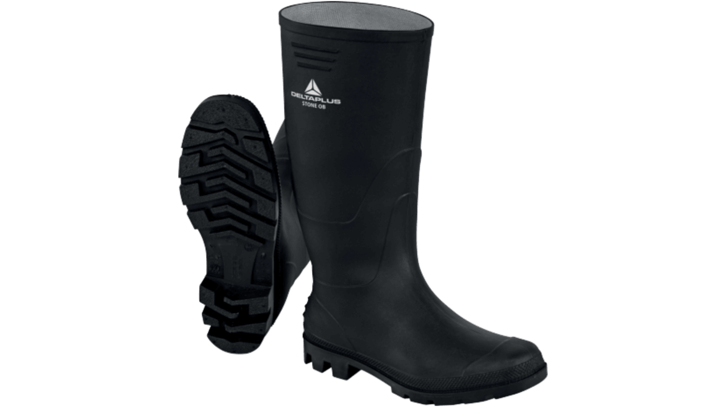Delta Plus STONE OB FO Black Unisex Safety Footwear, UK 9, EU 43