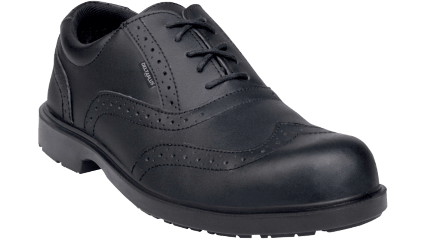 Delta Plus RICHMOND2 S1 SR Unisex Black Composite Toe Capped Safety Shoes, UK 7, EU 41