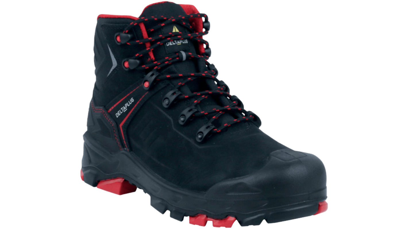Delta Plus COLIMA S3S SR Unisex Black Composite Toe Capped Safety Shoes, UK 5, EU 38