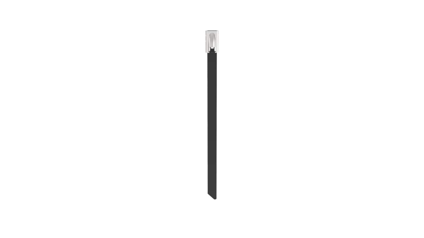 Panduit Cable Tie Assemblies, , 362mm x 4.6 mm, Black 316 Stainless Steel, Pk-100