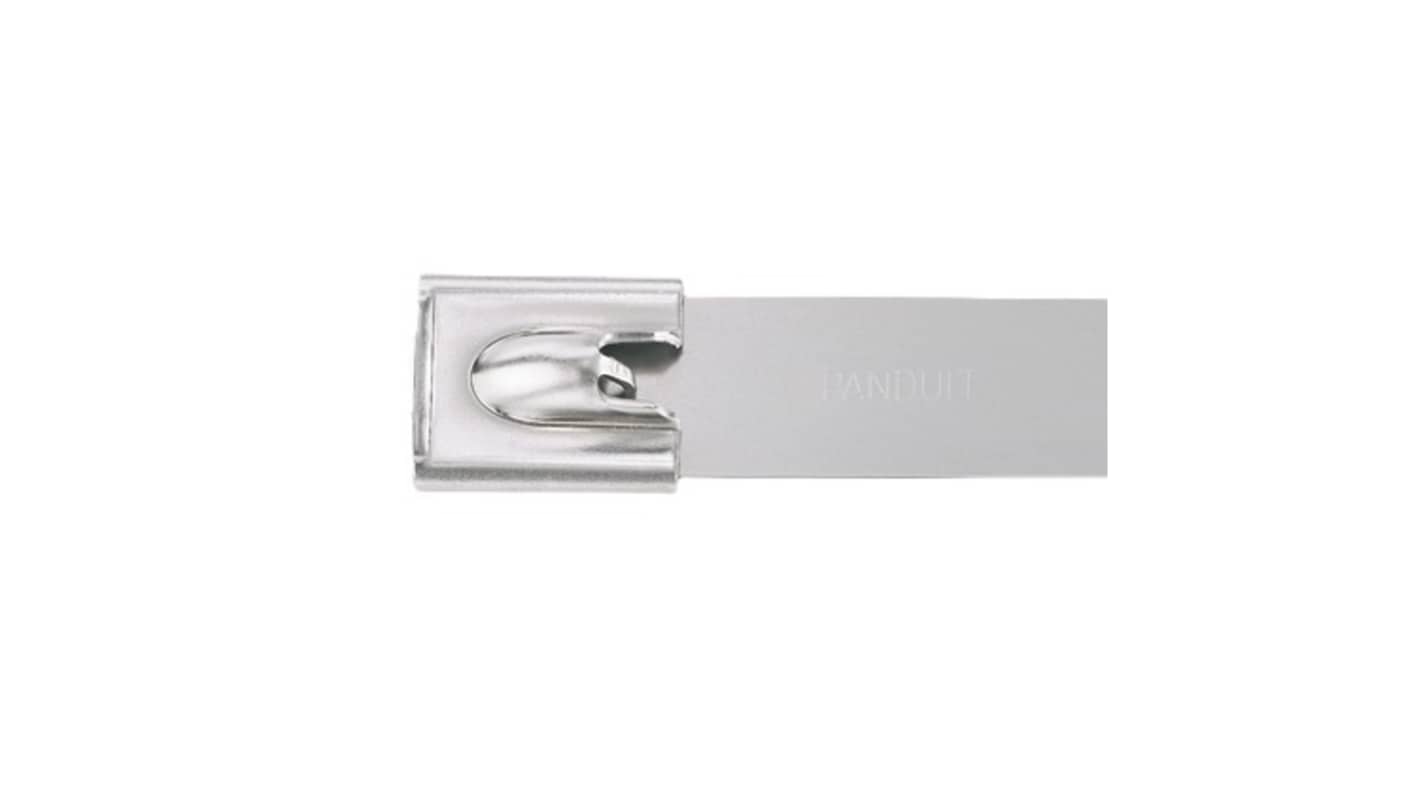 Panduit Cable Tie Assemblies, 912mm x 16 mm, Natural 316 Stainless Steel, Pk-50units