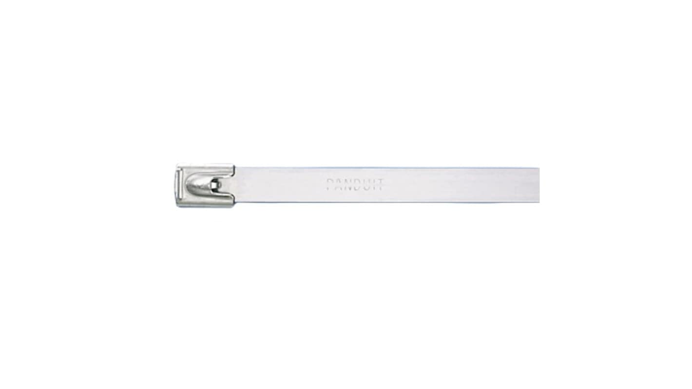 Panduit Cable Tie Assemblies, , 201mm x 7.9 mm, Metallic 304 Stainless Steel, Pk-50