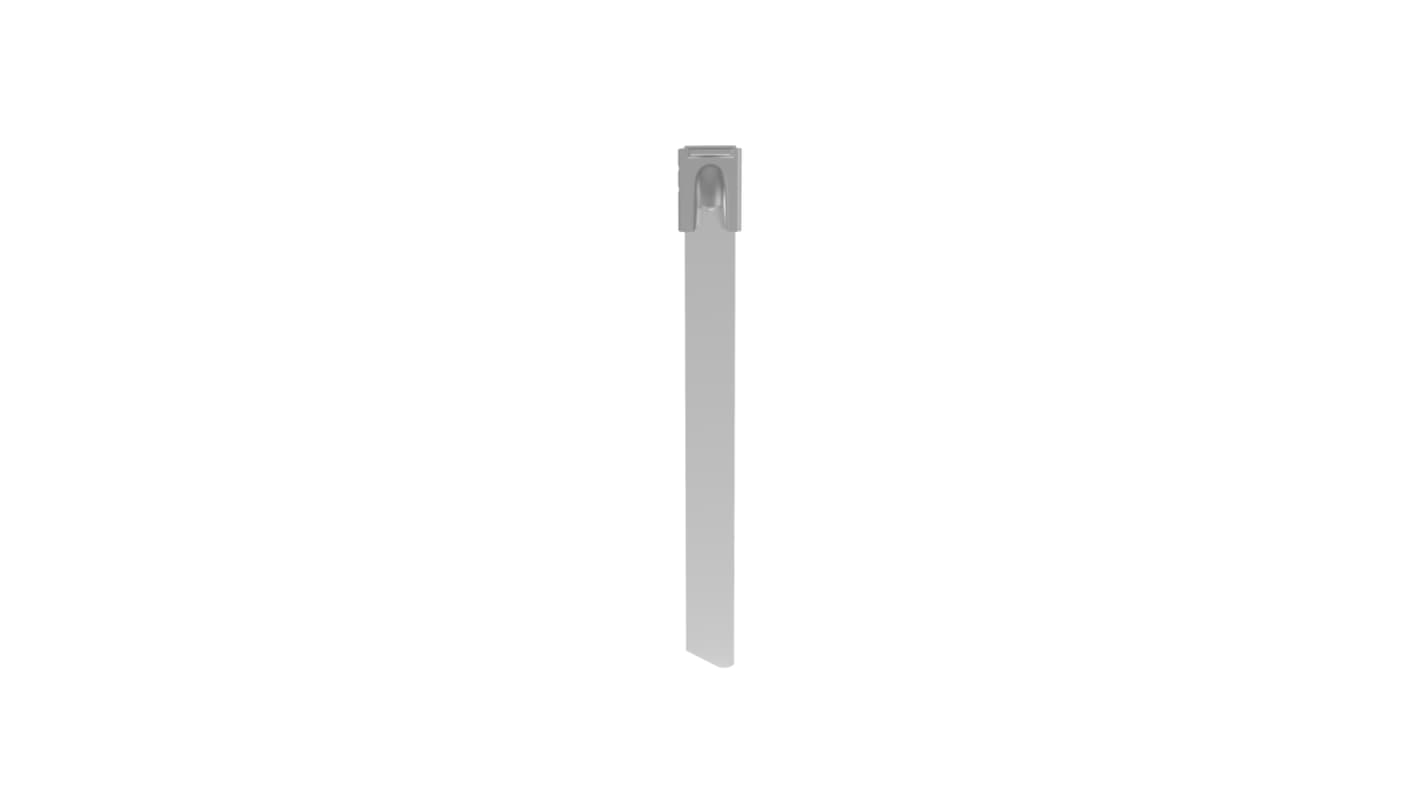 Panduit Cable Tie Assemblies, 201mm x 7.9 mm, Metallic 316 Stainless Steel, Pk-50units