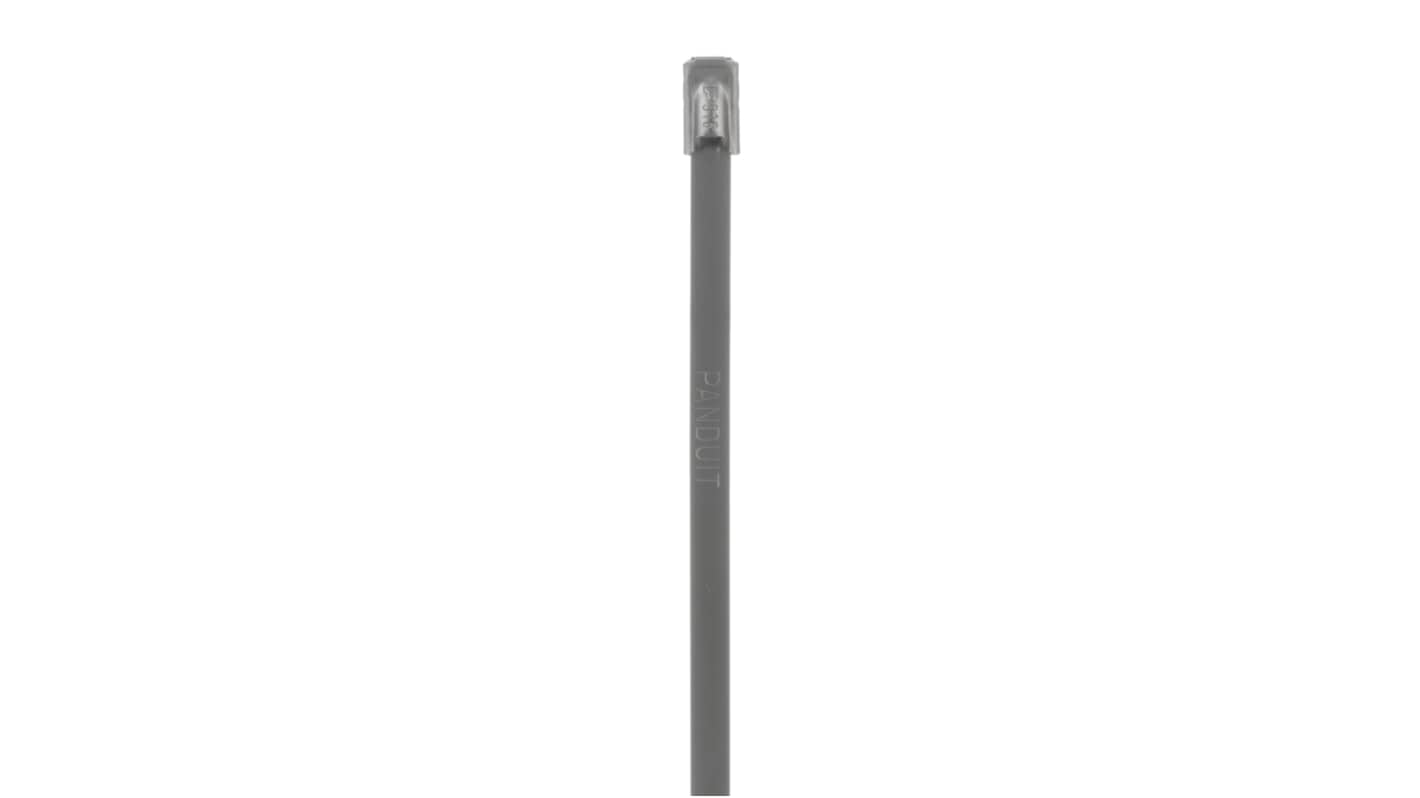 Panduit Cable Tie Assemblies, , 201mm x 4.6 mm, Metallic 316 Stainless Steel, Pk-100