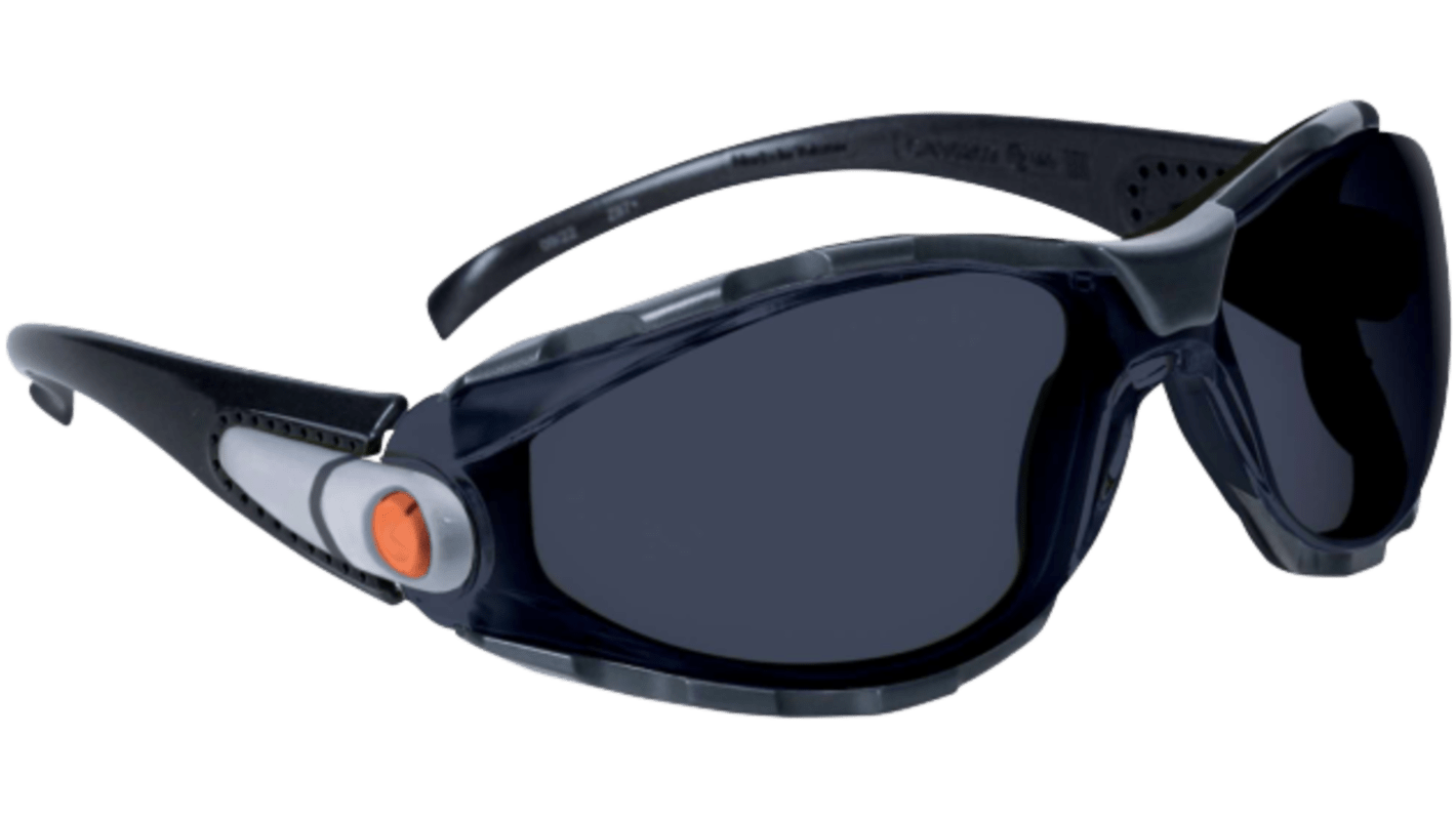 Delta Plus PACAYA Anti-Mist Safety Glasses, Smoke Polycarbonate Lens, Vented