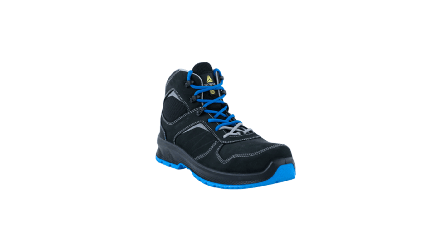 Delta Plus ALPINO S3S SR Unisex Black Composite Toe Capped Work Shoes, UK 2, EU 35