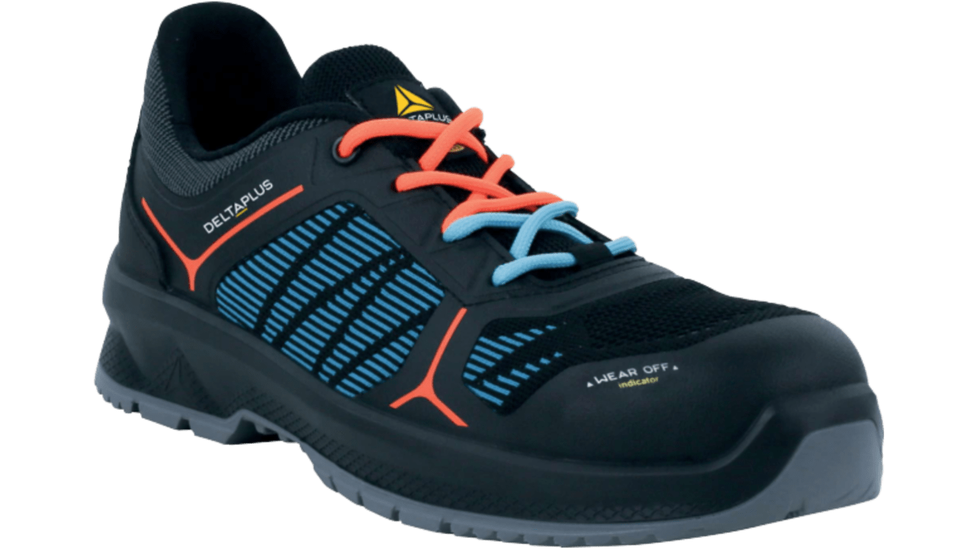 Delta Plus CAMPIONE S1PS SR Unisex Black, Blue Composite Toe Capped Work Shoes, UK 9, EU 43
