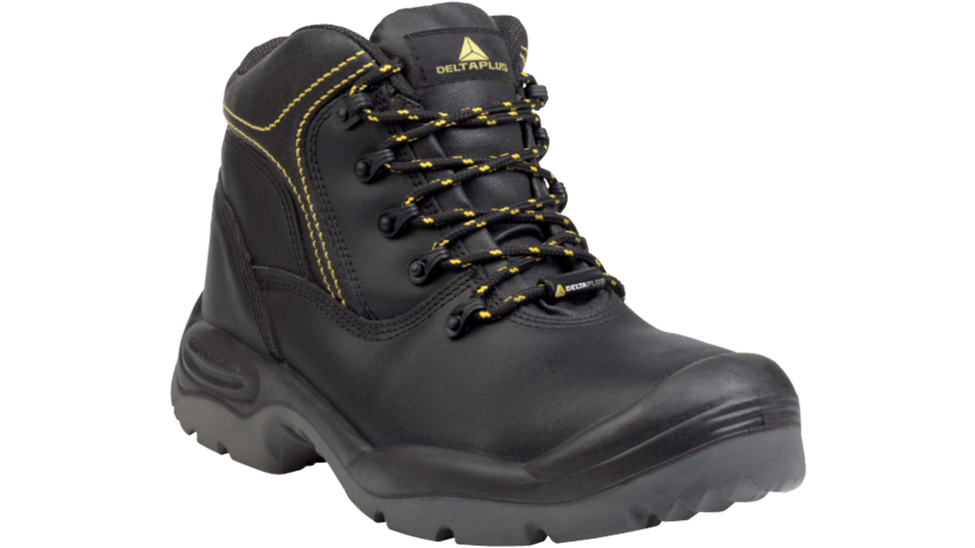 Delta Plus SANTANA S3 SRC Black Composite Toe Capped Unisex Safety Footwear, UK 6.5, EU 40