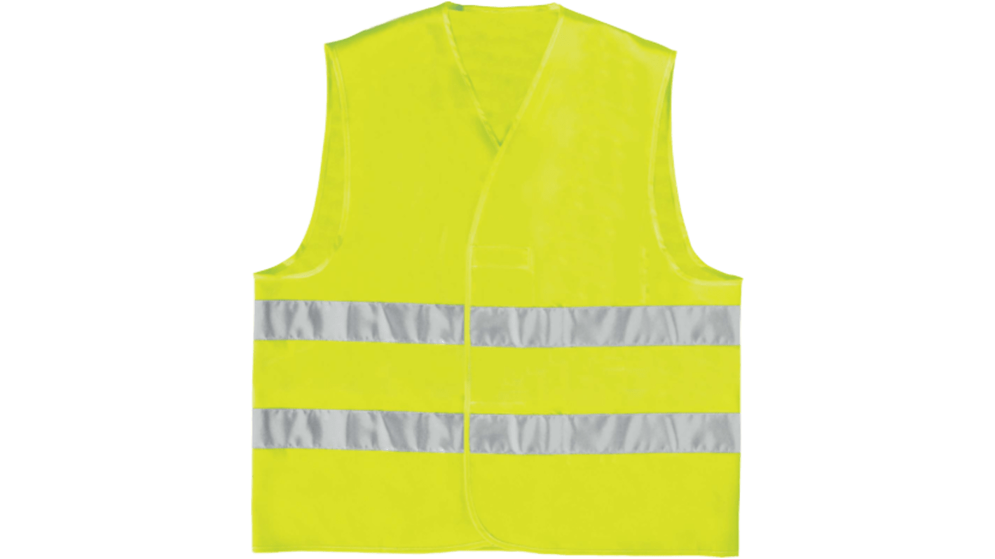 Delta Plus Fluorescent Yellow Hi Vis Vest, L