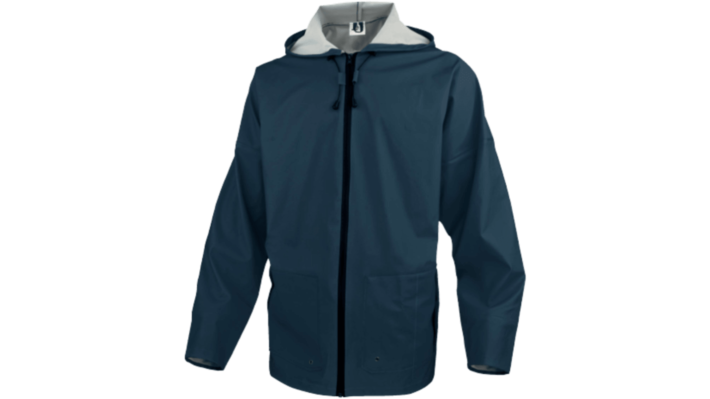 Delta Plus 850VESBM Navy Blue, Breathable, Waterproof Rain Jacket, L