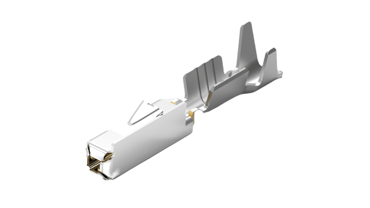 TE Connectivity MQS Silver Uninsulated Spade Connector, Tab Terminal, 63mm Tab Size
