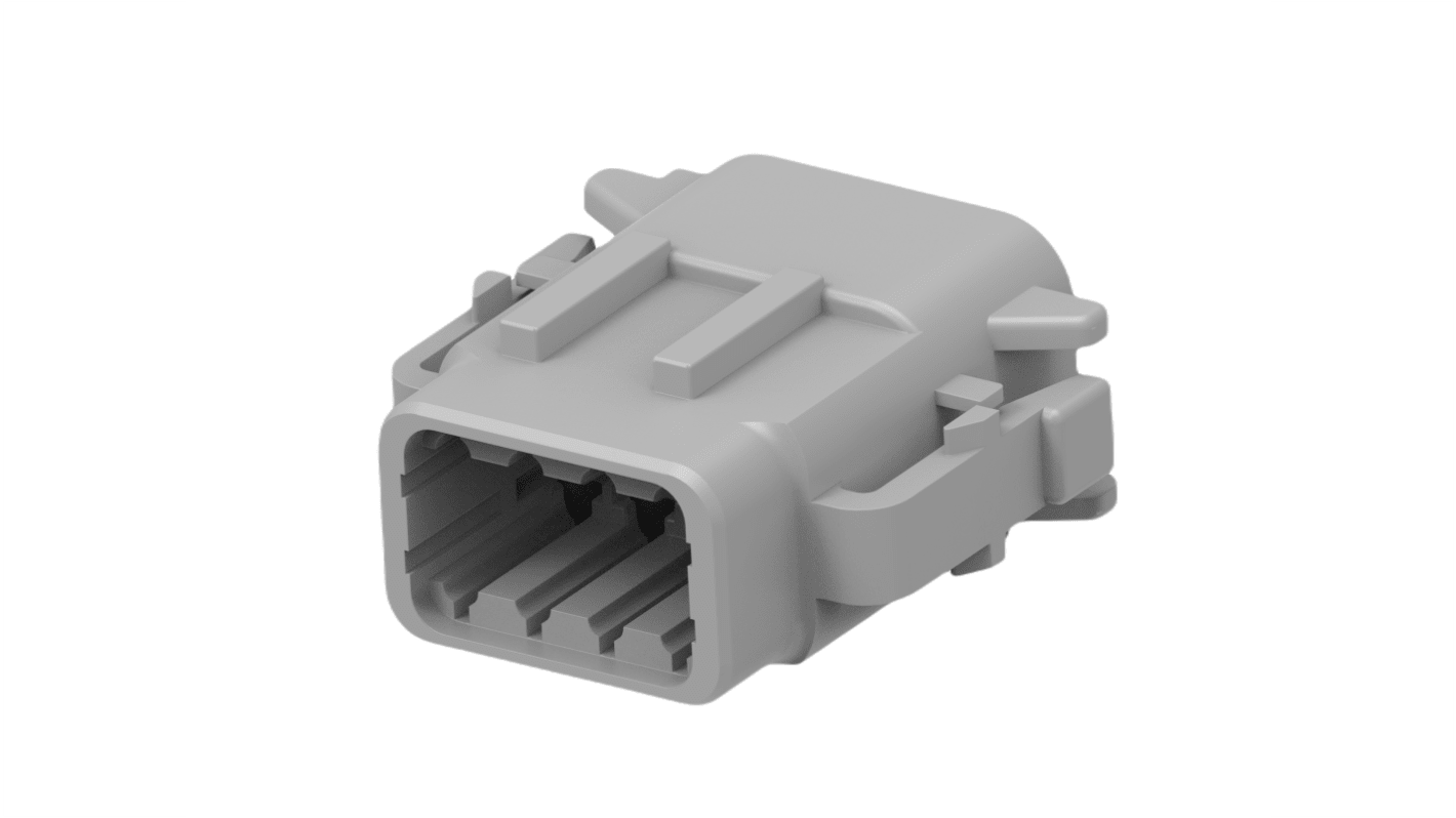 Corpo connettore automotive TE Connectivity, Femmina, 7.5A, 8 vie, 2 file, Montaggio su cavo