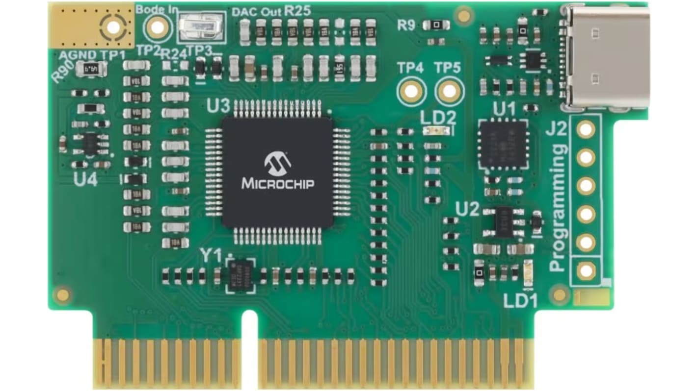Microchip dsPIC33AK128MC106接口开发套件, dsPIC33内核, 64针, TQFP, 最大200MHz, 128Kb 闪存