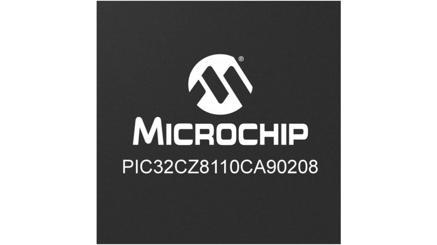 Microchip ARM Cortex M7, PIC32CZ CA Microcontroller MCU, 300MHz, 8192 Kb Flash, 208-Pin BGA