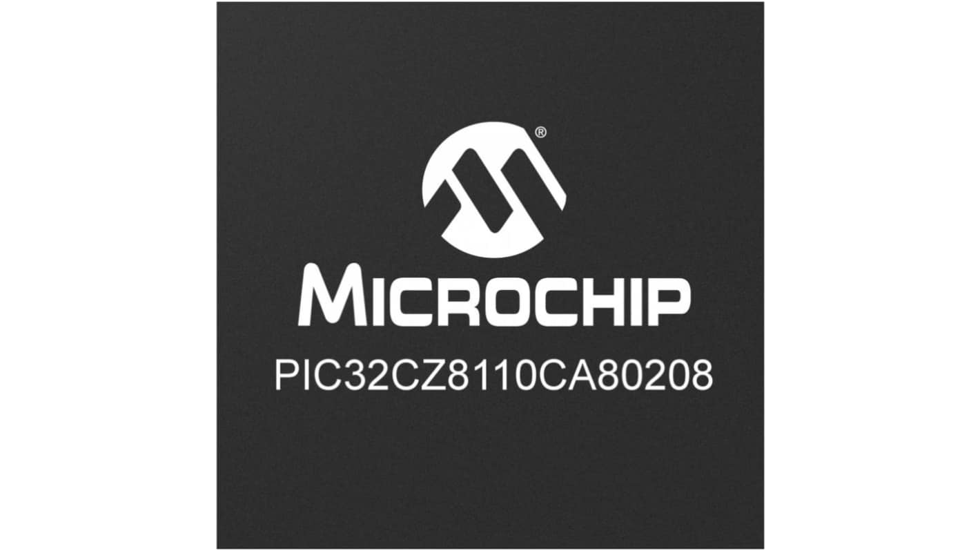 Microchip PIC32CZ CA单片机, ARM Cortex M7内核, 208针, BGA, 最大300MHz, 8192Kb 闪存