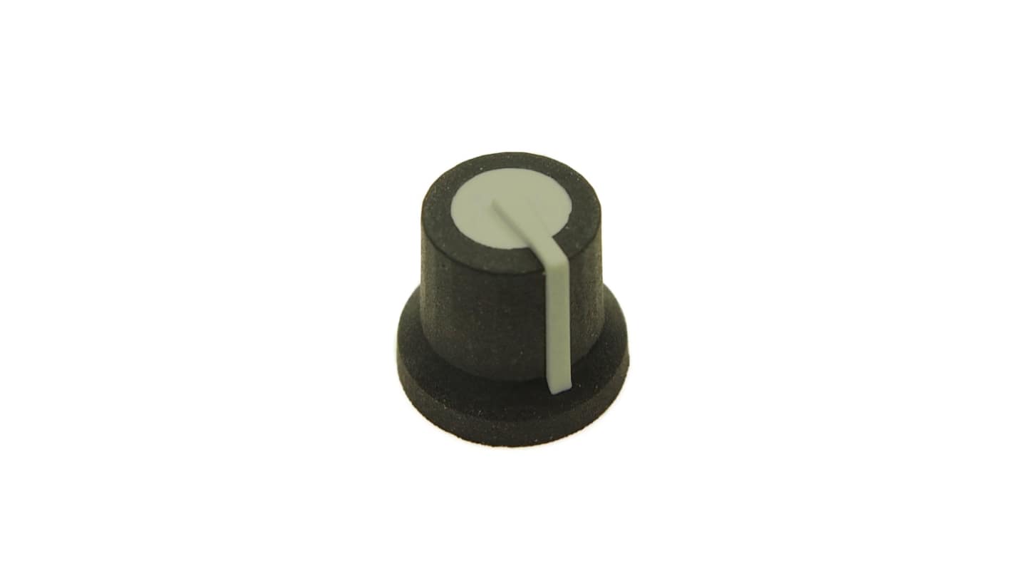 RS PRO ノブ, 6mm, スプライン軸 直径:16.2mm