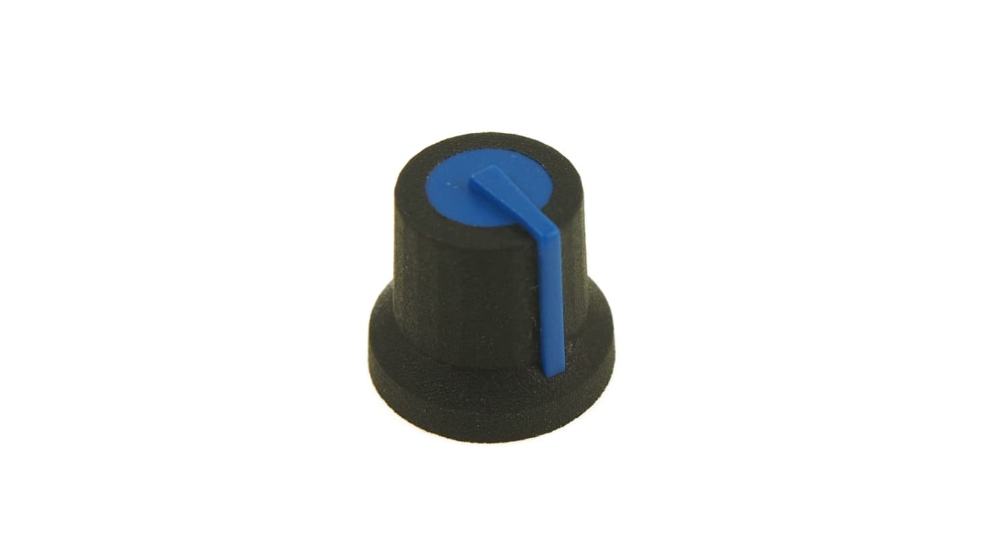 RS PRO ノブ, 6mm, スプライン軸 直径:16.2mm