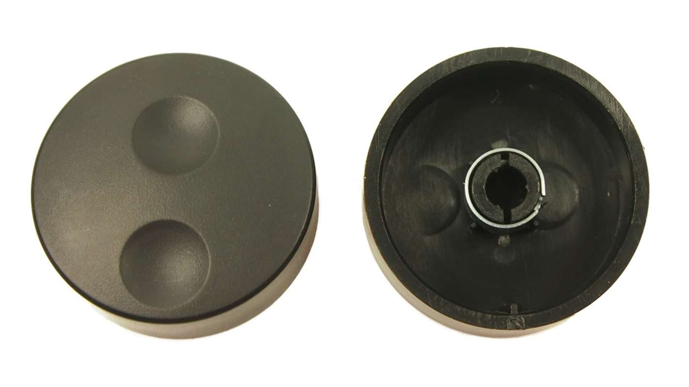 RS PRO ノブ, 6mm, スプライン軸 直径:38.6mm