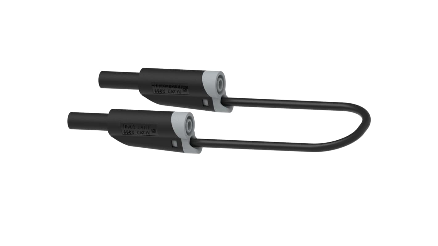Electro PJP Banana Plug, Black, 150cm Lead Length
