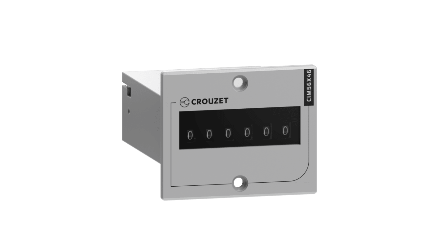 Crouzet CIM Impulse Counter, 6 Digit Mechanical, 48 V dc
