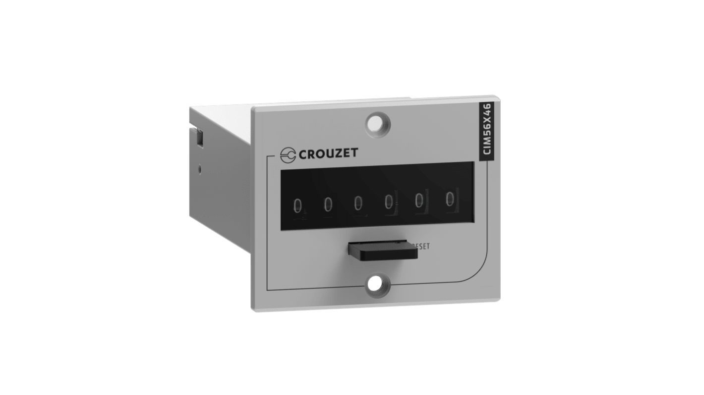 Crouzet CIM Impulse Counter, 6 Digit Mechanical, 230 V ac