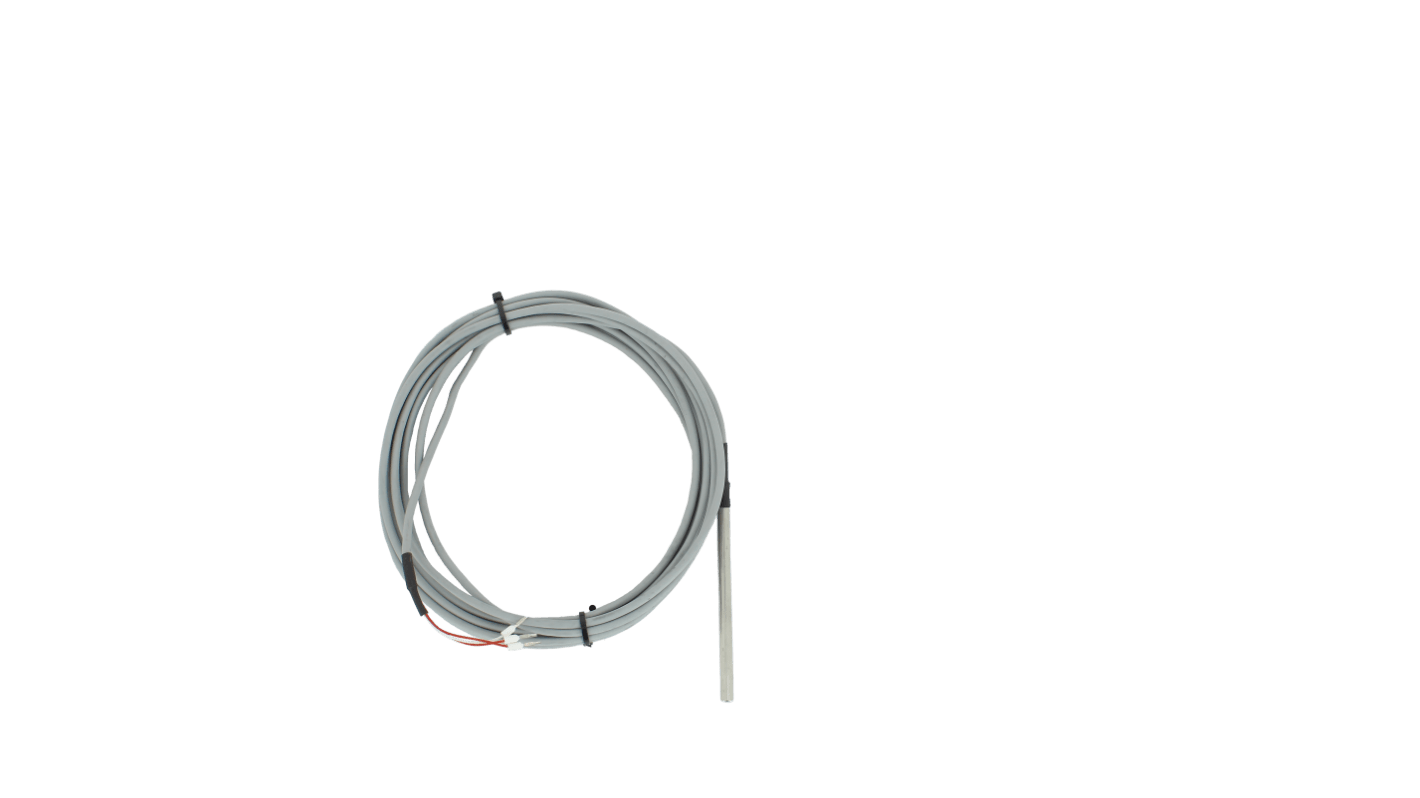 GEORGIN 1PT100 Temperature Probe, 6mm Dia, Probe, +600°C Max