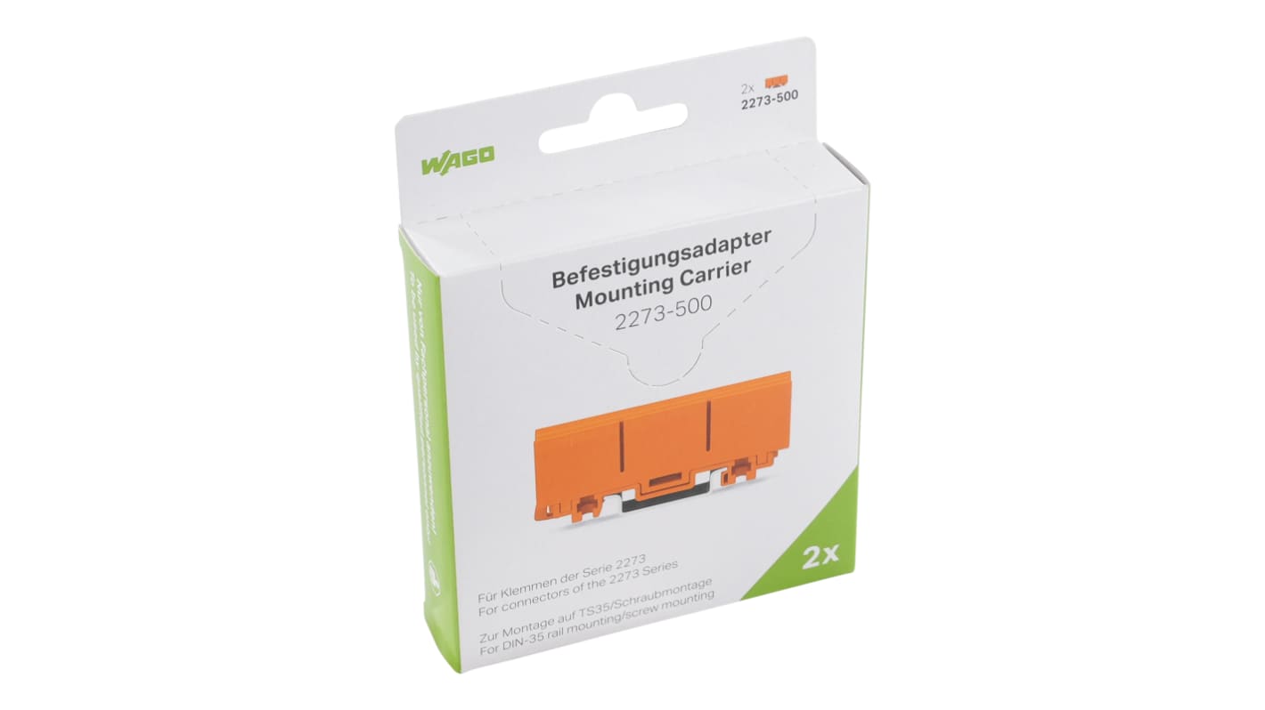 WAGO, 221 Mounting Carrier for use with Terminal Bloack