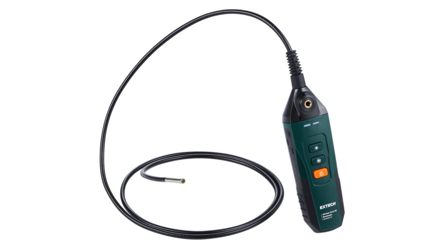 Extech BR450W-D 5.5mm probe Inspection Camera, 1.5m Probe Length, 1280 x 720pixels Resolution, LED Illumination