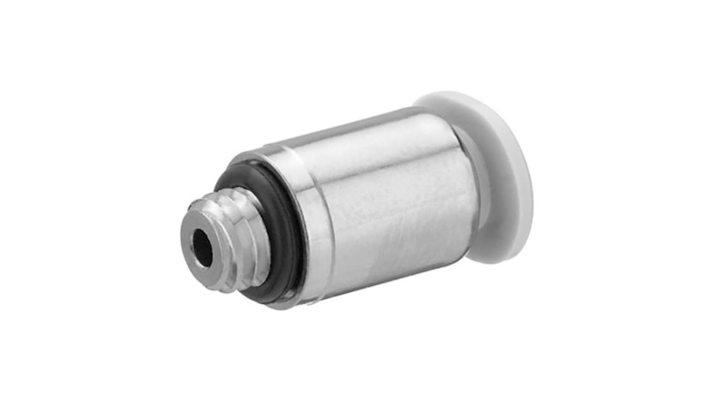 EMERSON ? AVENTICS QR1-S-MIN Series Straight Fitting, M3 to Push In 3 mm, Threaded Connection Style, R412005264