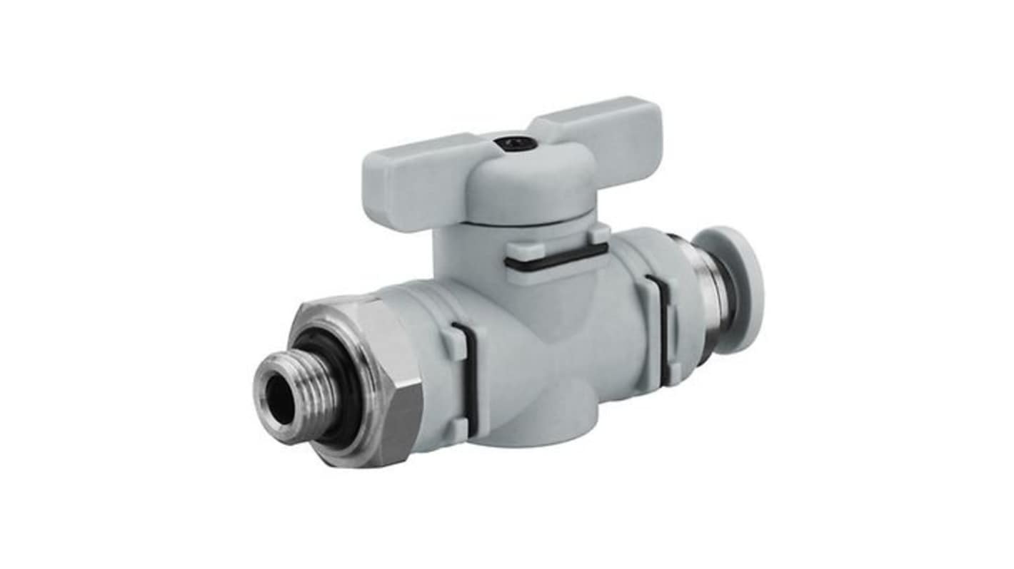 EMERSON ? AVENTICS Locking Shut-Off Valve Manual Blocking Of Air Supply Ball Valve QR1-BGS Series, G 1/4, 1/4in,