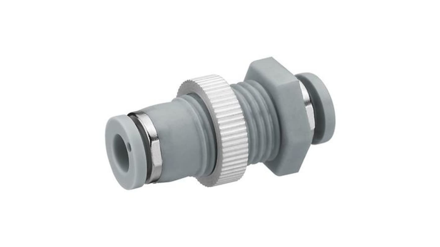 EMERSON – AVENTICS QR1-S-RSC Series Bulkhead, Push In 10 mm to Push In 10 mm, Push-in Connection Style, R412005054