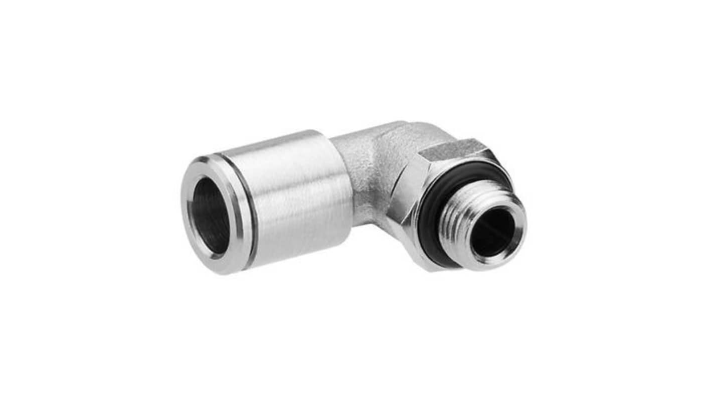 EMERSON – AVENTICS QR2-S-RVT Series Elbow Fitting, G 1/4 to Push In 6 mm, Threaded Connection Style, 1823391714