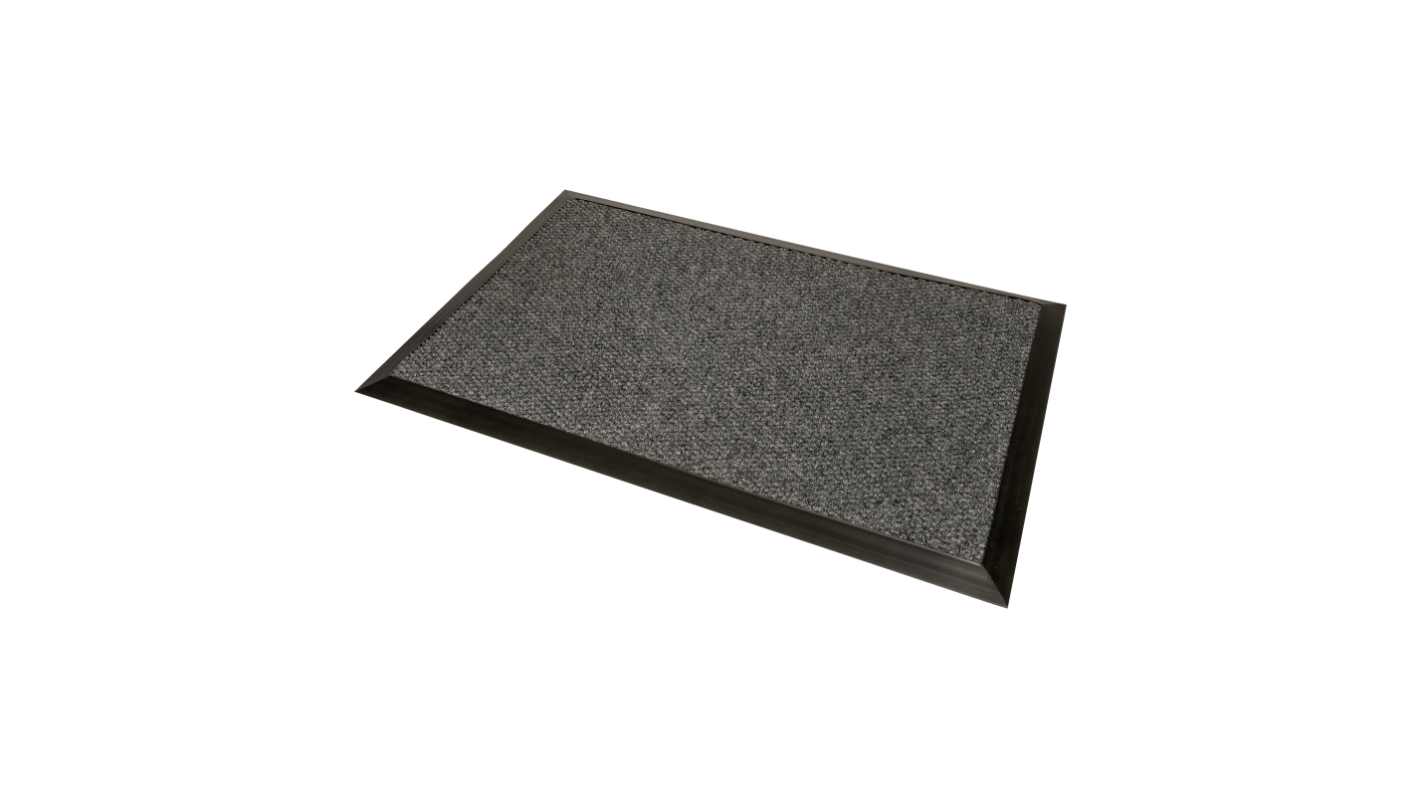 Notrax Master Trax, Entrance Mat, Solid, Indoor Use, Grey, 130mm 200mm 11mm