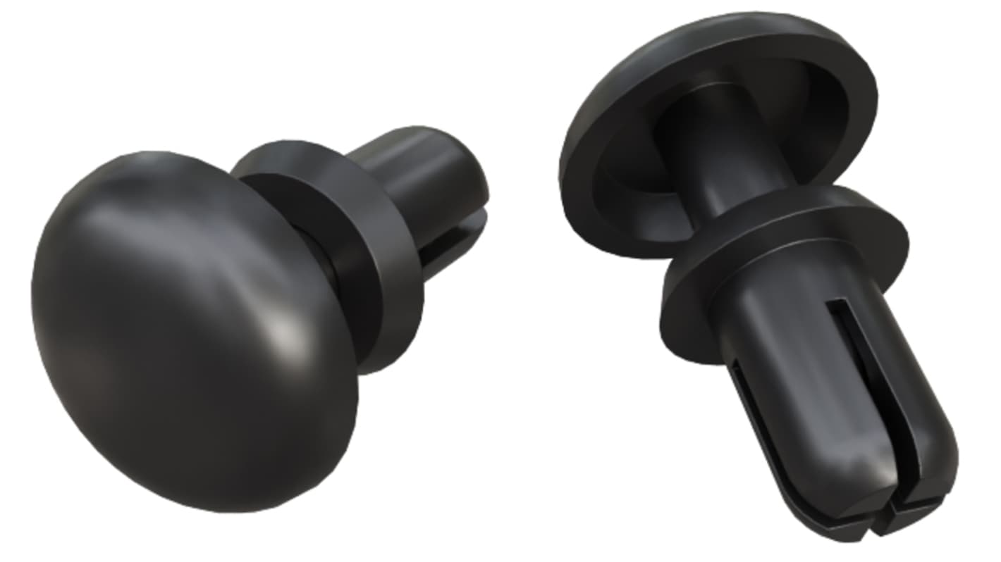 RS PRO Φ4mm 尼龙膨胀铆钉, 12mm长