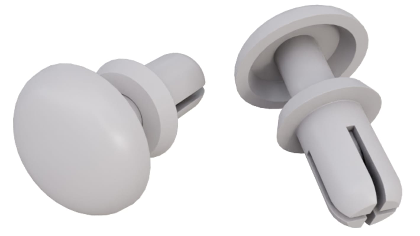 RS PRO Φ4mm 尼龙膨胀铆钉, 12mm长