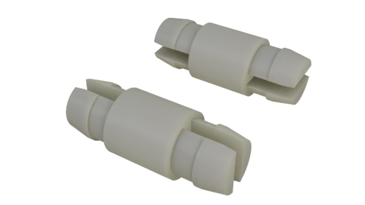 RS PRO PCB间隔柱, 尼龙 66咬接式垫片, 6.4mm高, 用于Φ3.18mmPCB孔和Φ3.18mm机箱孔, 1.57mm机箱厚