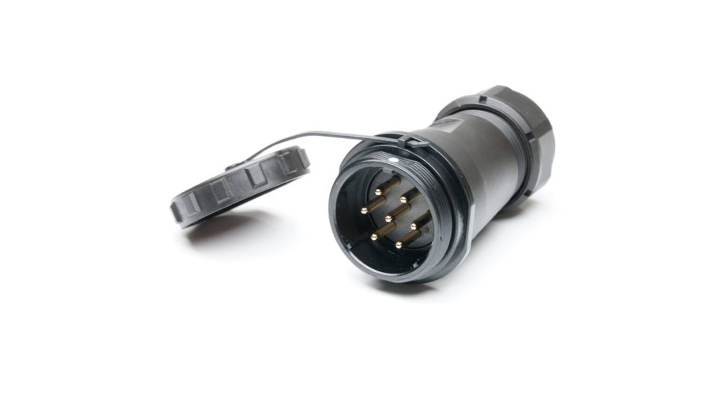 RS PRO Industrial Circular Connectors, 7 Contacts, In-line, SP29 Connector, Socket, Male, IP68