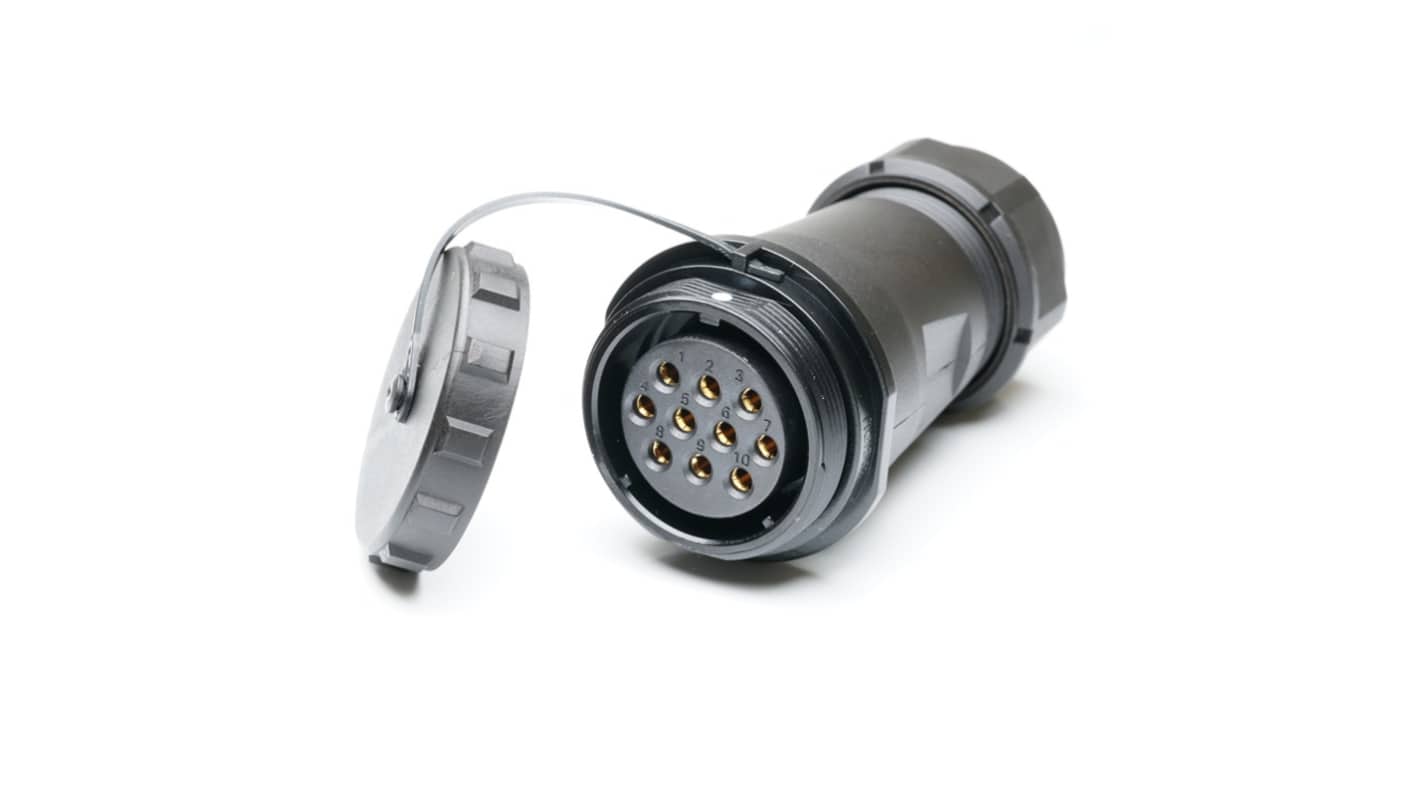RS PRO Industrial Circular Connectors, 10 Contacts, In-line, SP29 Connector, Socket, Female, IP68