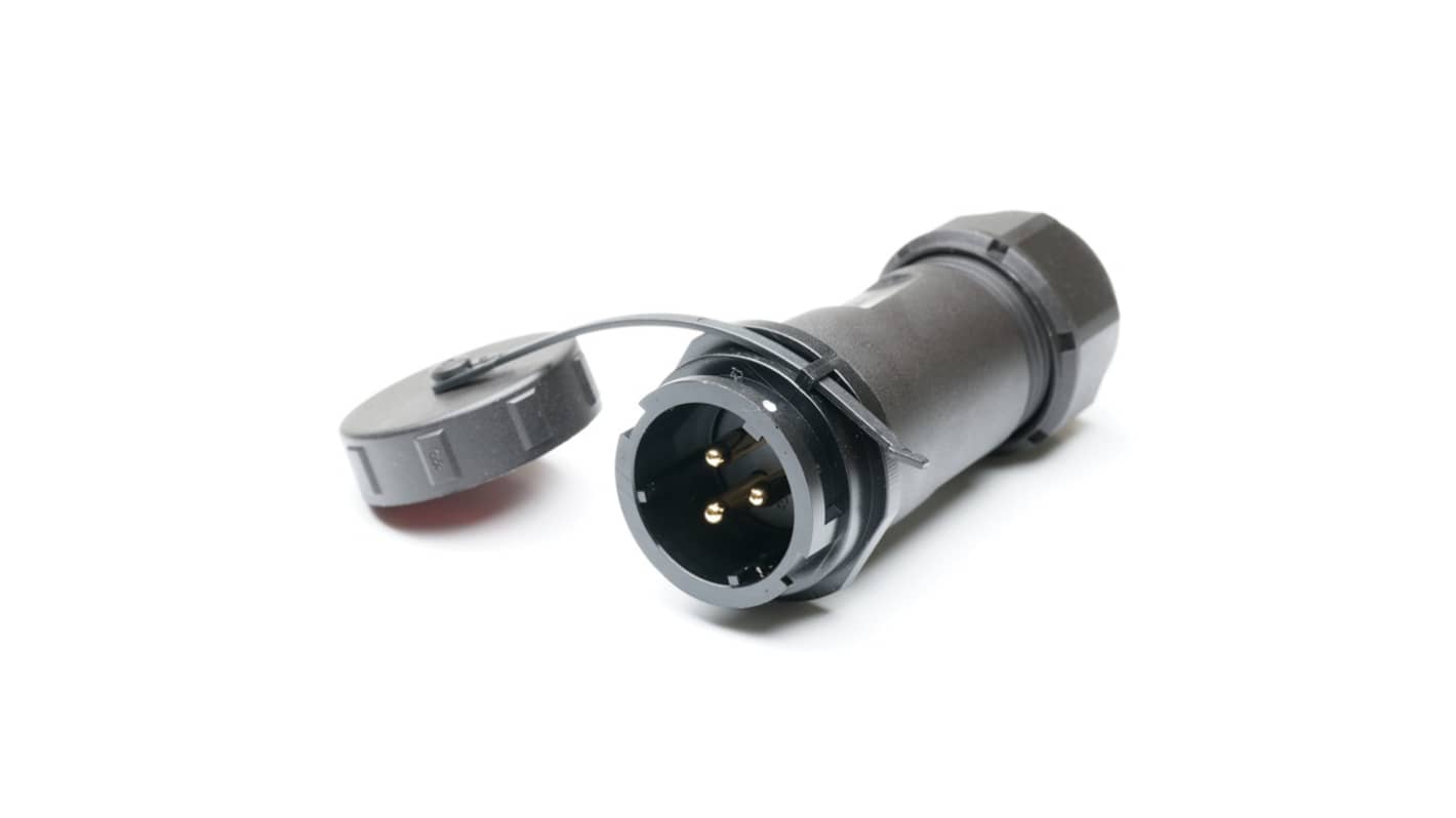RS PRO Industrial Circular Connectors, 3 Contacts, In-line, SY21 Connector, Socket, Male, IP67