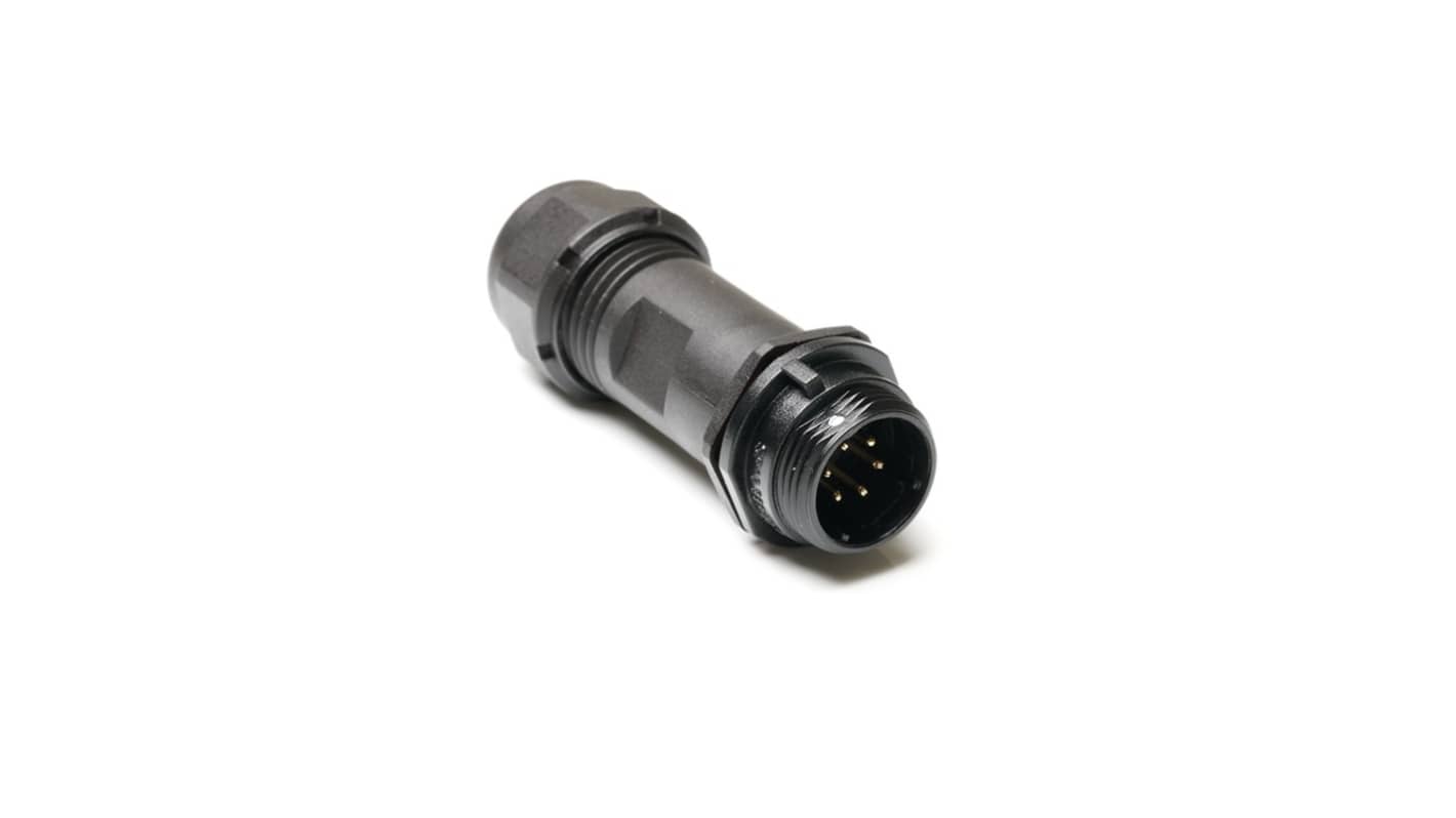 RS PRO Industrial Circular Connectors, 6 Contacts, In-line, SP13 Connector, Socket, Male, IP68
