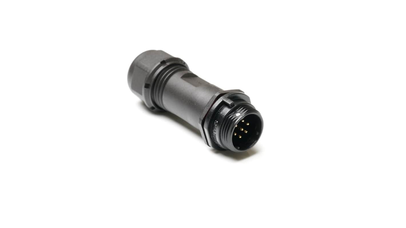 RS PRO Industrial Circular Connectors, 7 Contacts, In-line, SP13 Connector, Socket, Male, IP68